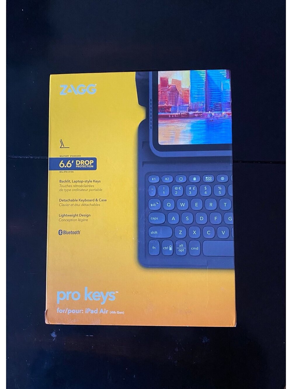 Zagg Pro Keys Detachable Case/Wireless Keyboard for Apple iPad Air 10.9” Black